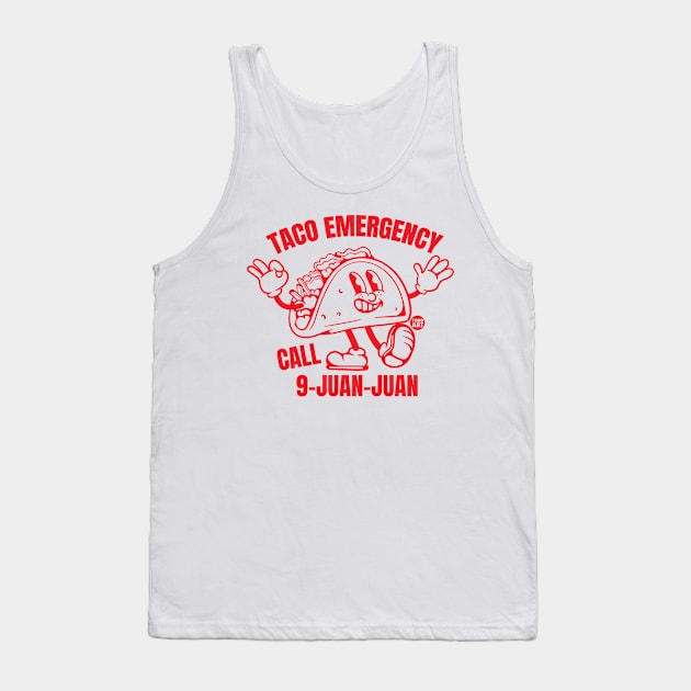 TACO EMERGENCY Tank Top by toddgoldmanart